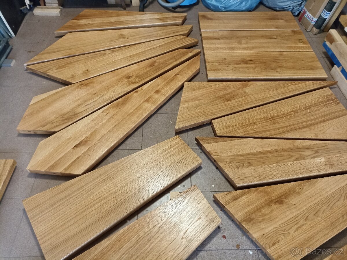 Dubové, jasanové schodnice nášlapy - 3