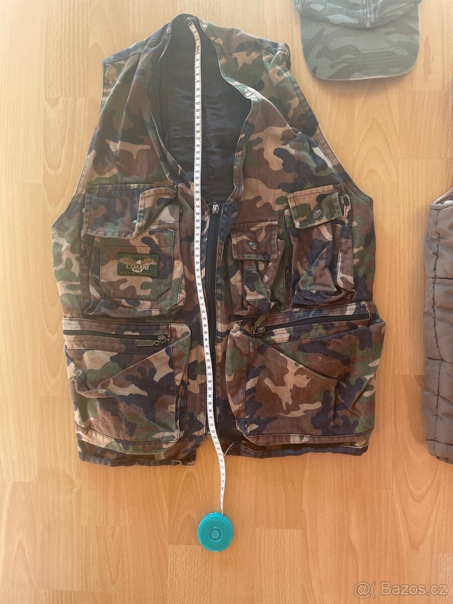Vesta hnědá a maskáčová vel. 152 - 3