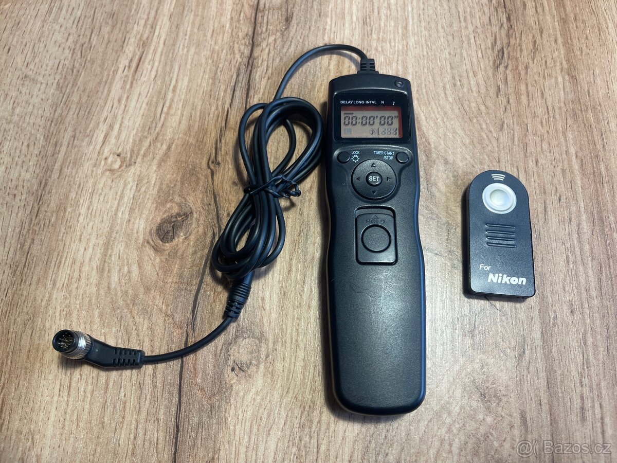 Dálková spoušť s časovačem pro Nikon, drátová+ infra - 3