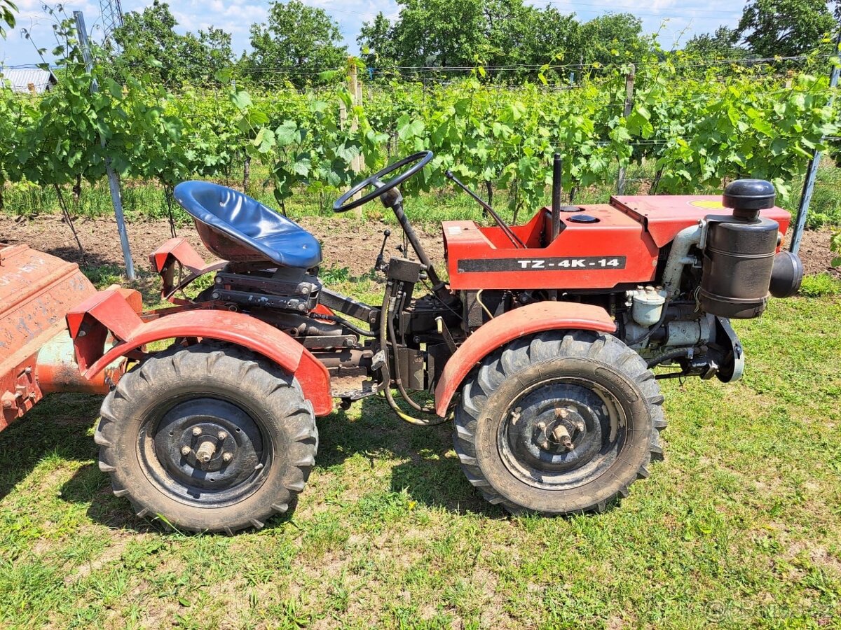 Malotraktor TZ-4K-14 + rotavátor – plně funkční - 3