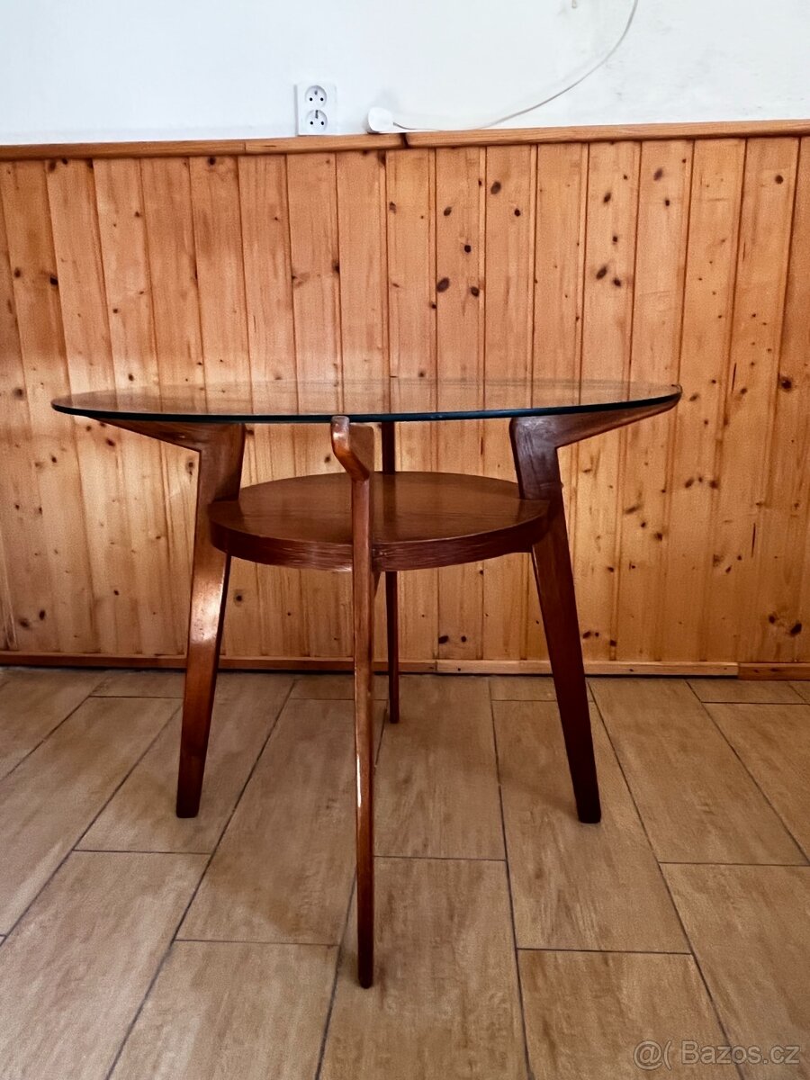 Originál konferenční stolek s dvěma křesly z 60.let - 3
