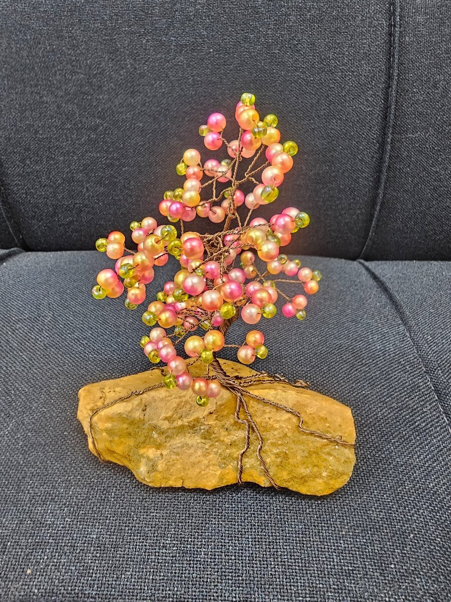 trom života drátovaný na kameni - řemeslná ruční výroba350 - 3