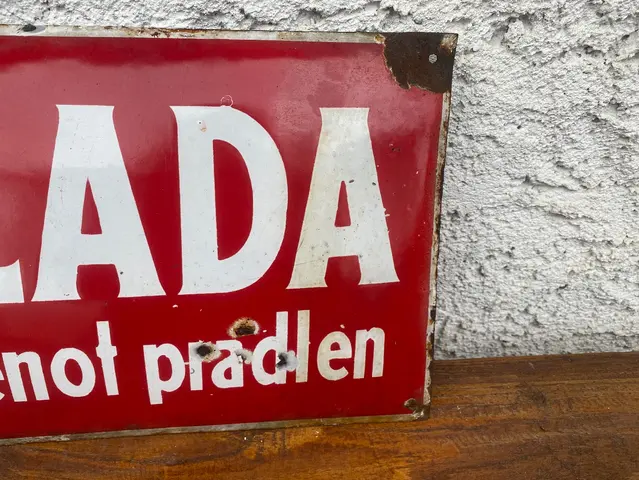 Stara cedule HELLADA mydlo klenot pradlen - 3