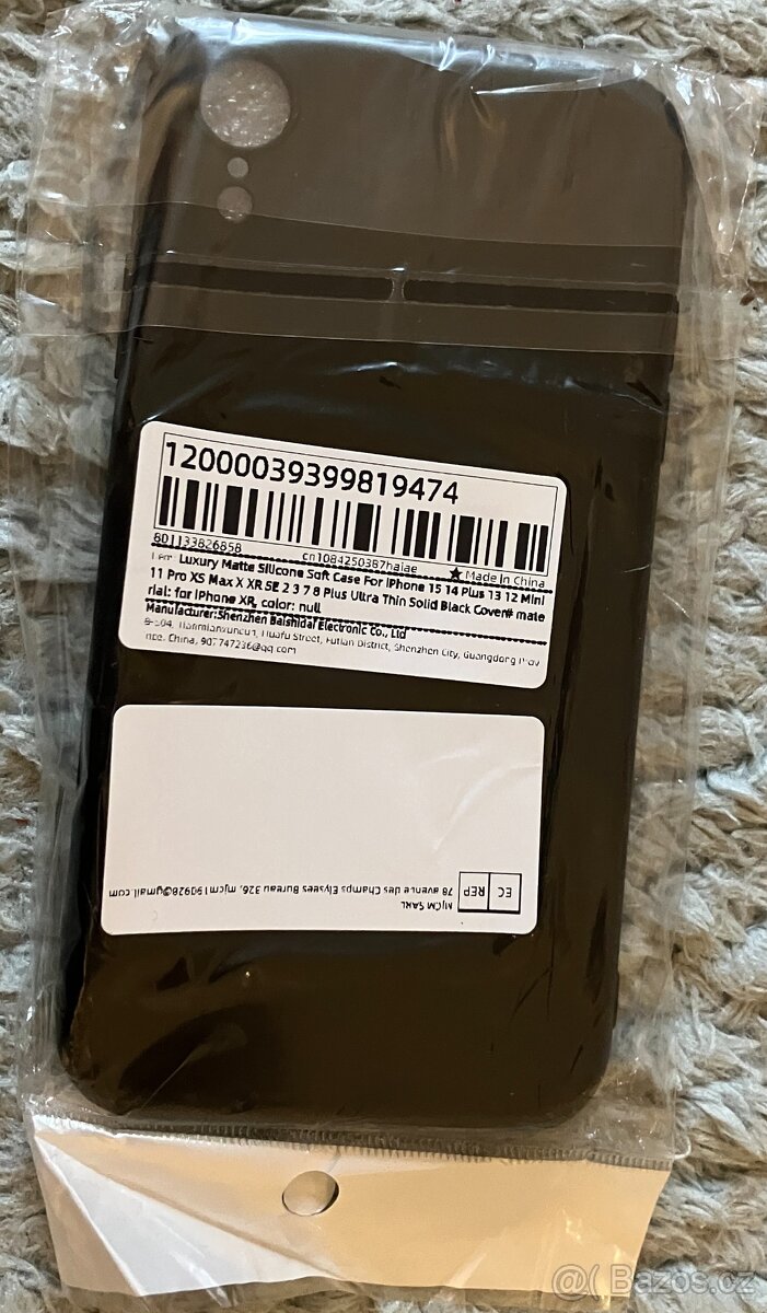 Černý plastový obal na iphone XR - 3
