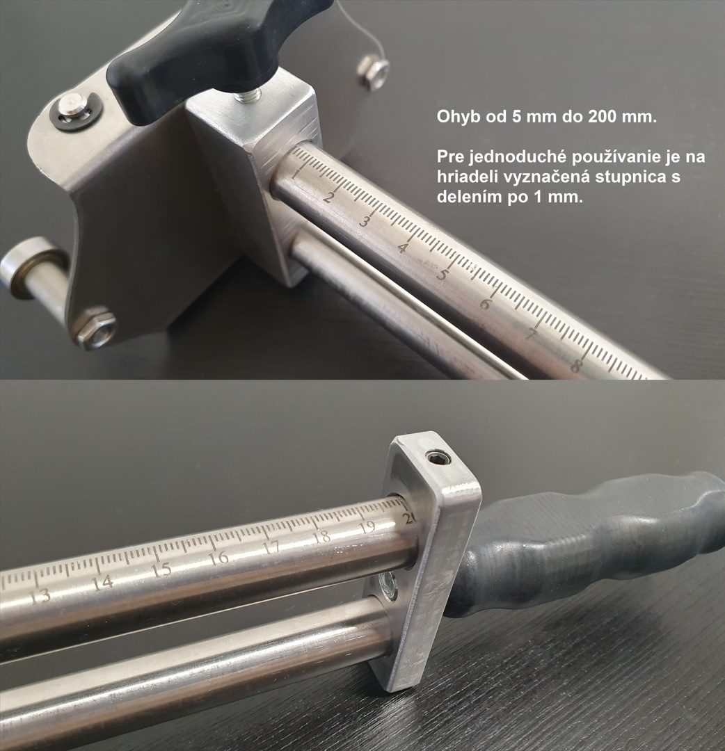 Rolovací ohýbačka plechu 200 mm ohyb do 100° - 3