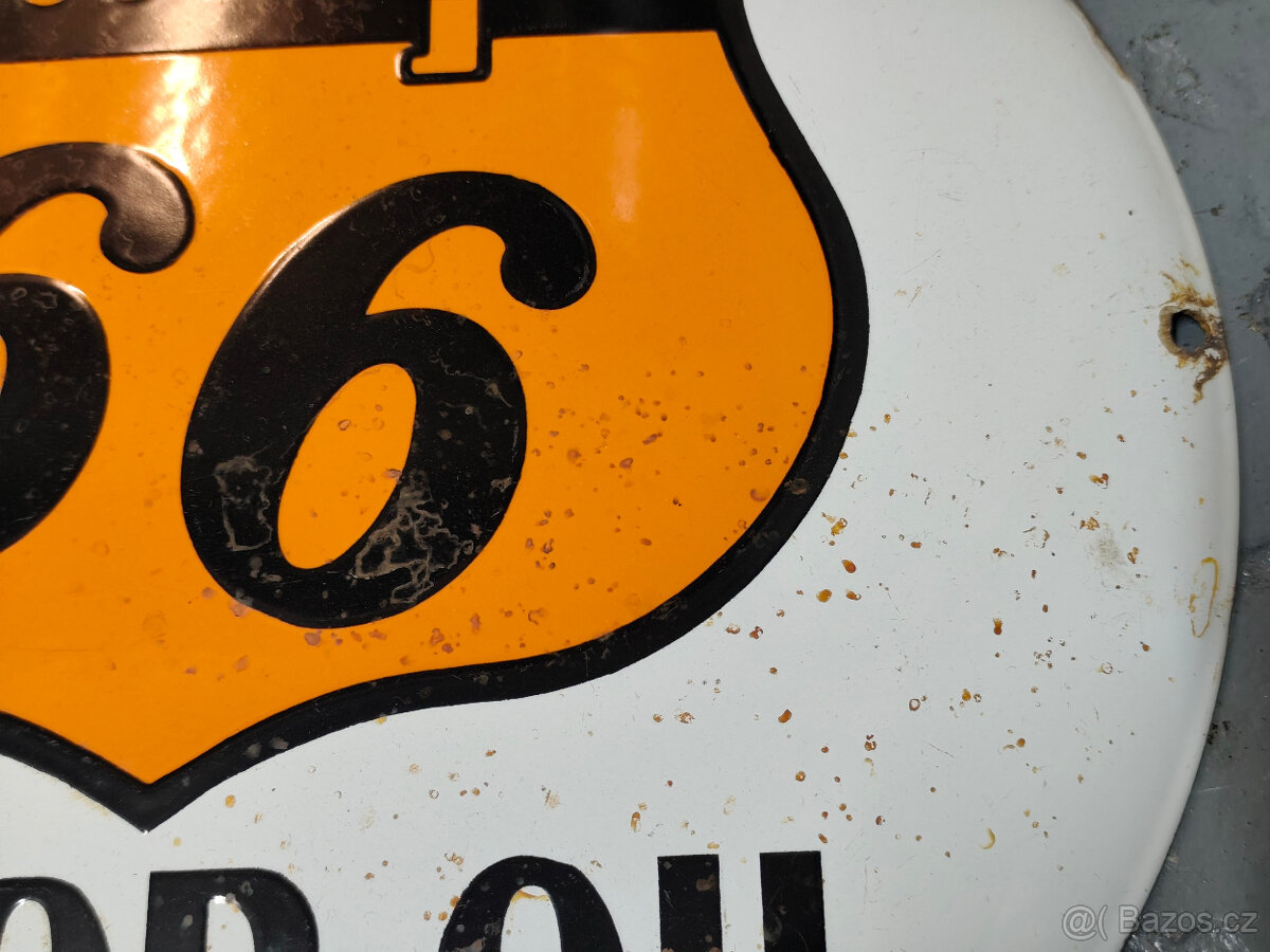 stara original smaltovana cedula Philips 66 - 3