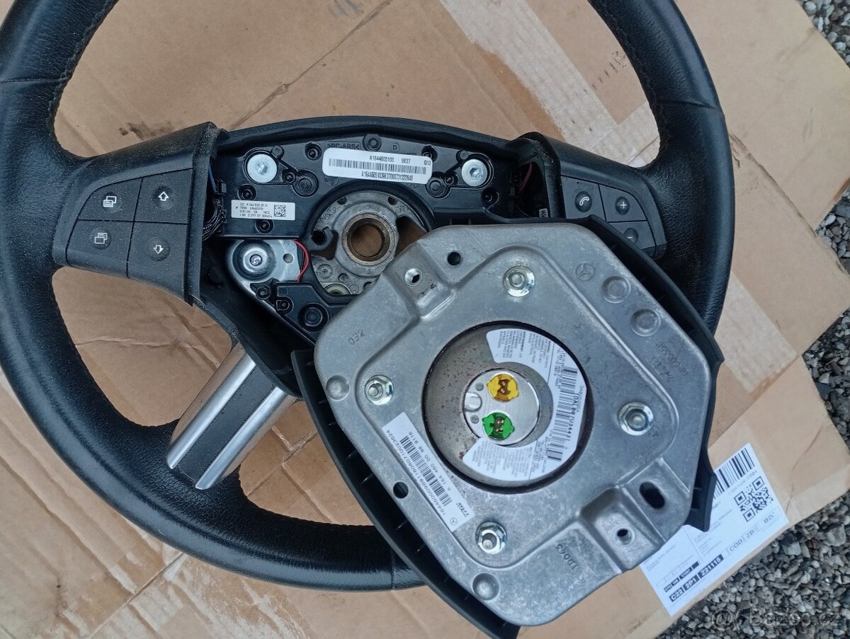 MERCEDES BENZ ML W164 RV 2005-2009 VOLANT KOŽENÝ PĚKNÝ - 3