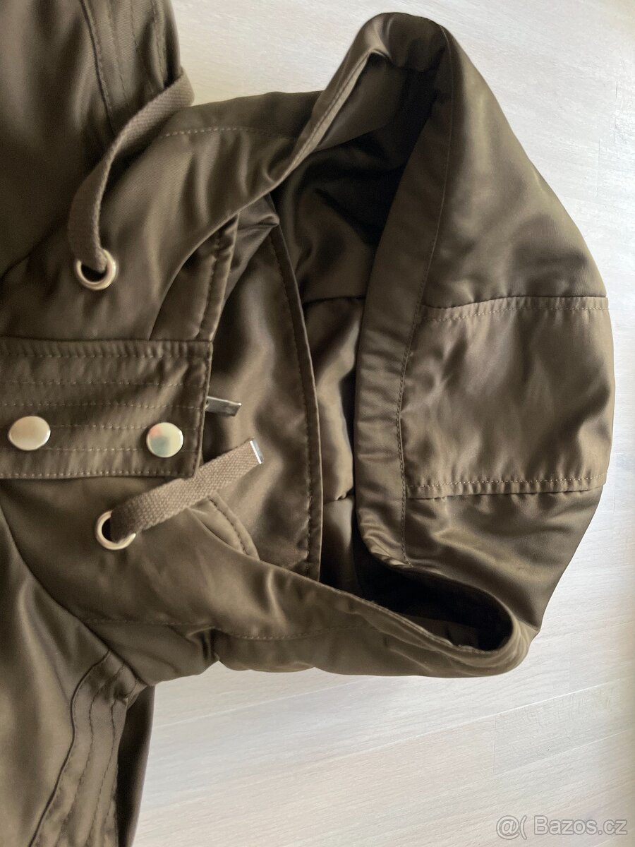 Nová dámská khaki bunda camaieu 2 v1 vel 38 - 3