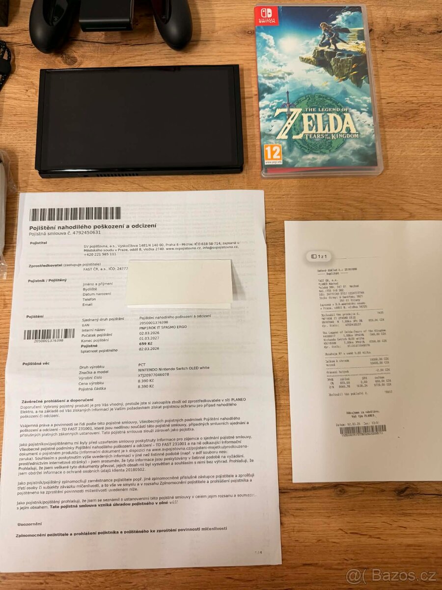 Nintendo Switch OLED model v záruce do 2.3.2028 - 3