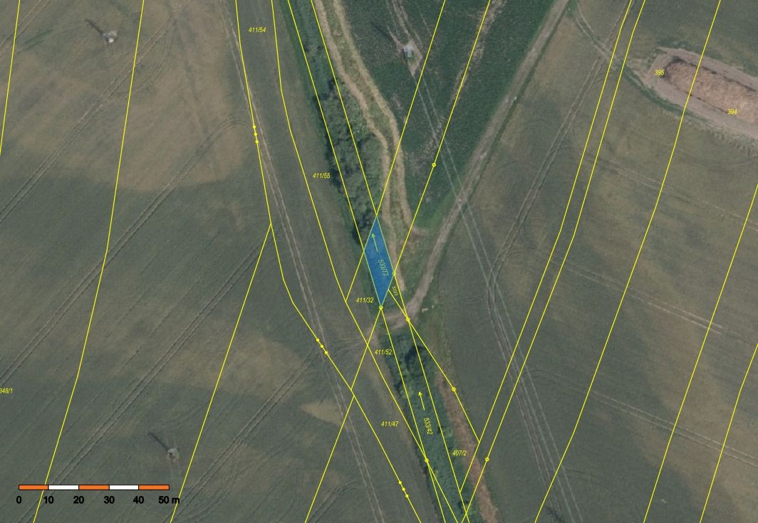 prodej orné, 3775 m2, Křečkov - 3