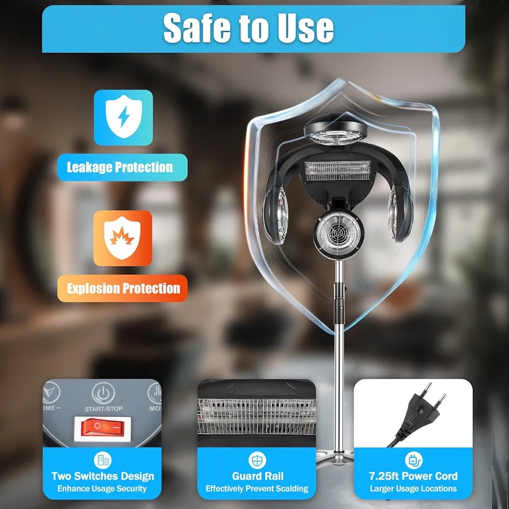 Profesionální stojanový fén na vlasy 1400 W - 3