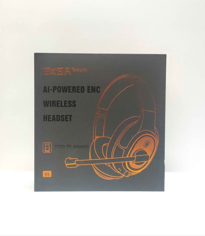 Bezdrátová (herní) sluchátka Eksa H6, s externím mikrofonem - 3