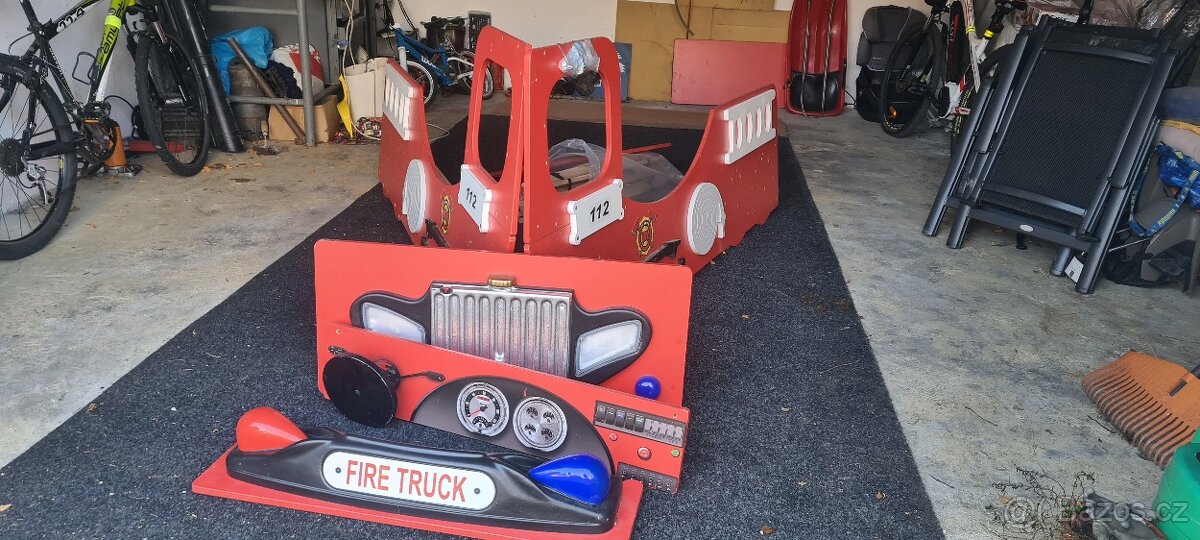 Postel Hasičské auto - 3
