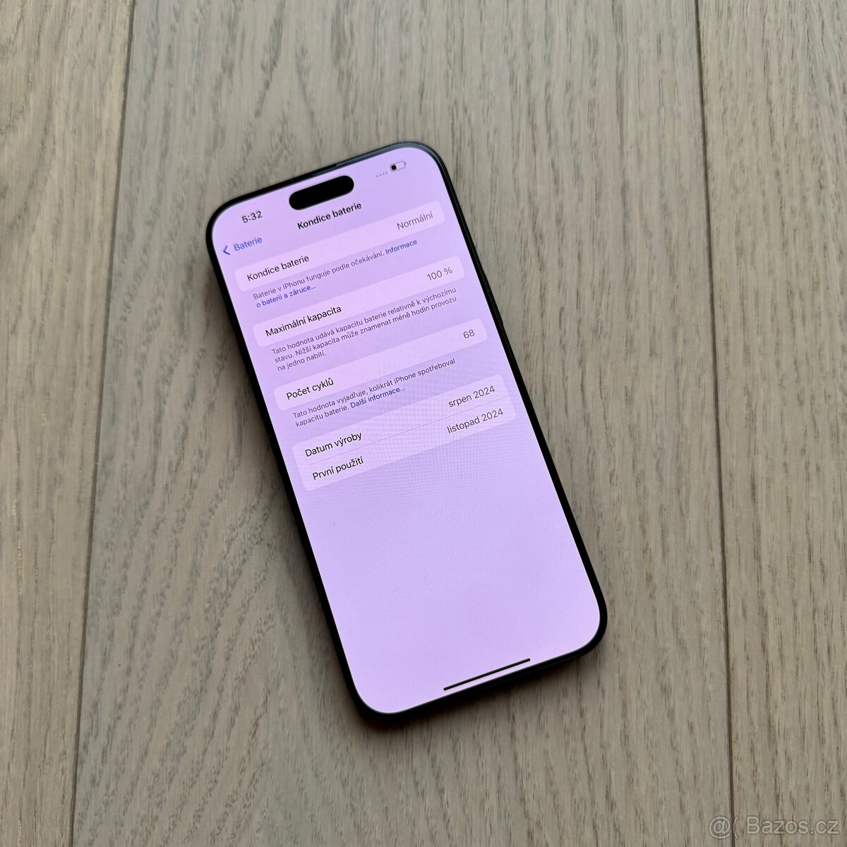 ZÁNOVNÍ APPLE IPHONE 16 128GB-ČERNÝ, BATERIE 100%, ZÁRUKA - 3