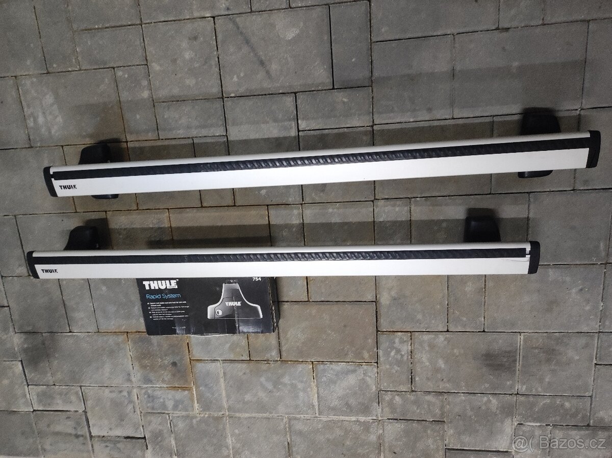 Nosič Thule 754 WingBar dlhé tyče + sada zámkov - 3