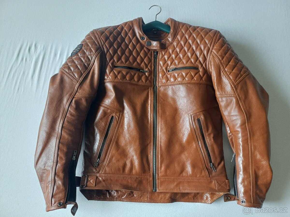 Bunda na motorku 4SR SCRAMBLER COGNAC - 3