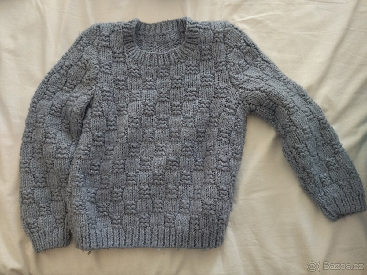 Ručně pletené svetříky vel.98/104 - 3
