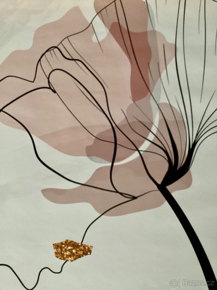 Vliesová fototapeta kresba květin - 3