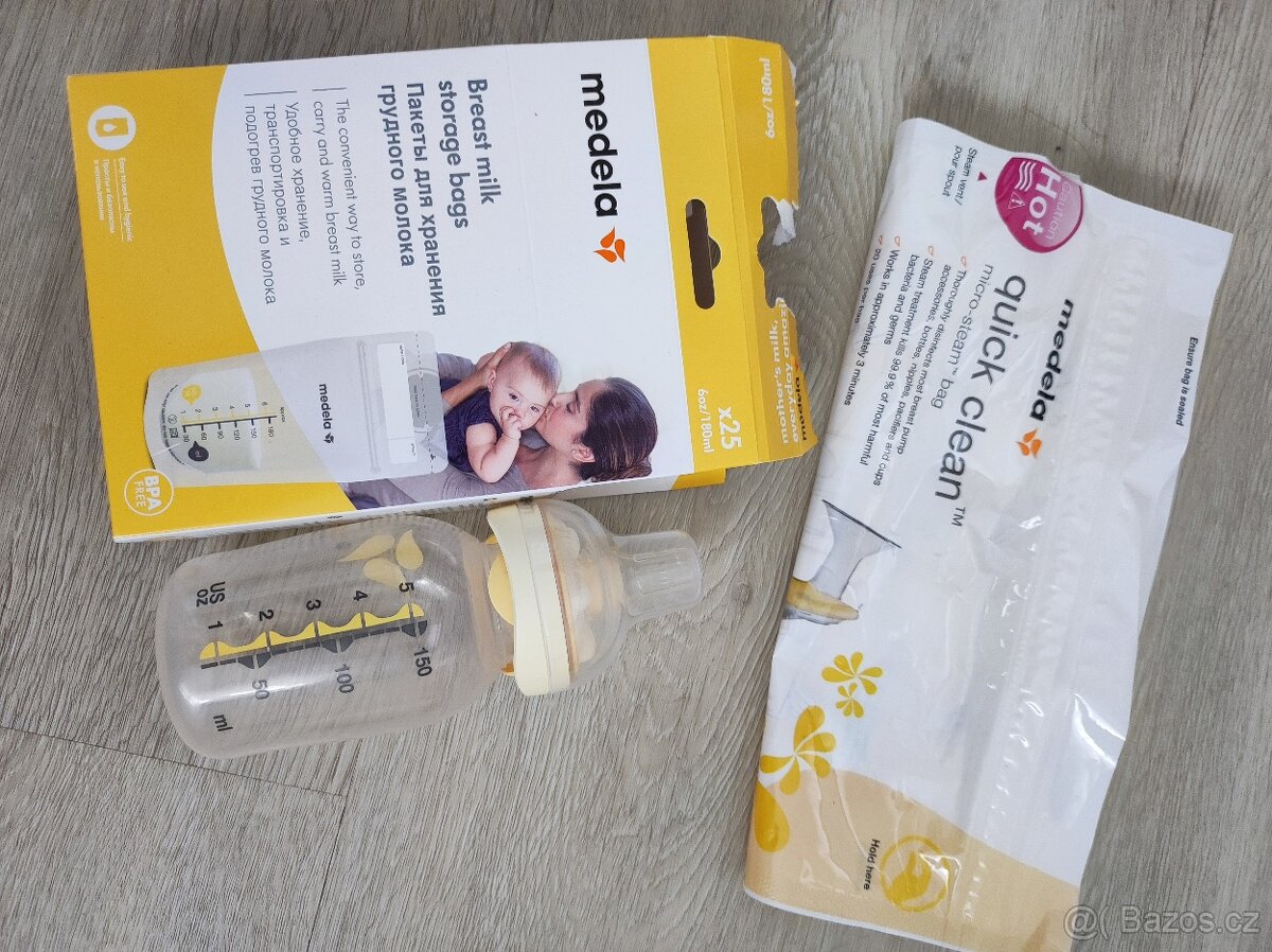 Elektrická odsávačka mléka Medela + další v ceně - 3