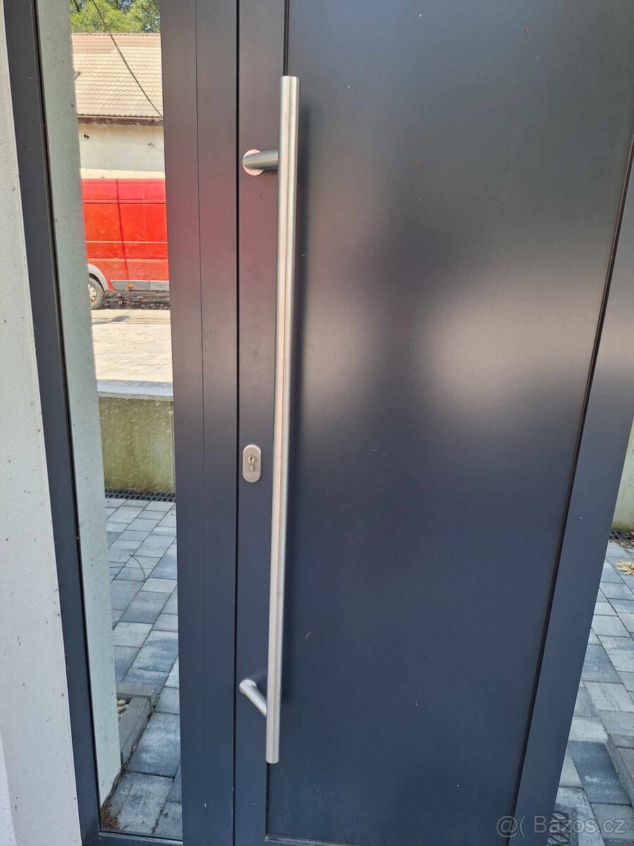 Prodám nové hliníkové dveře .Belgický profil. Aliplast - 3