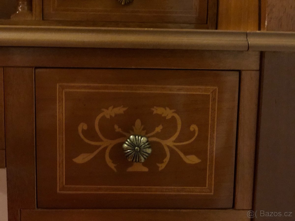 Italský psací stůl včetně židle - 3