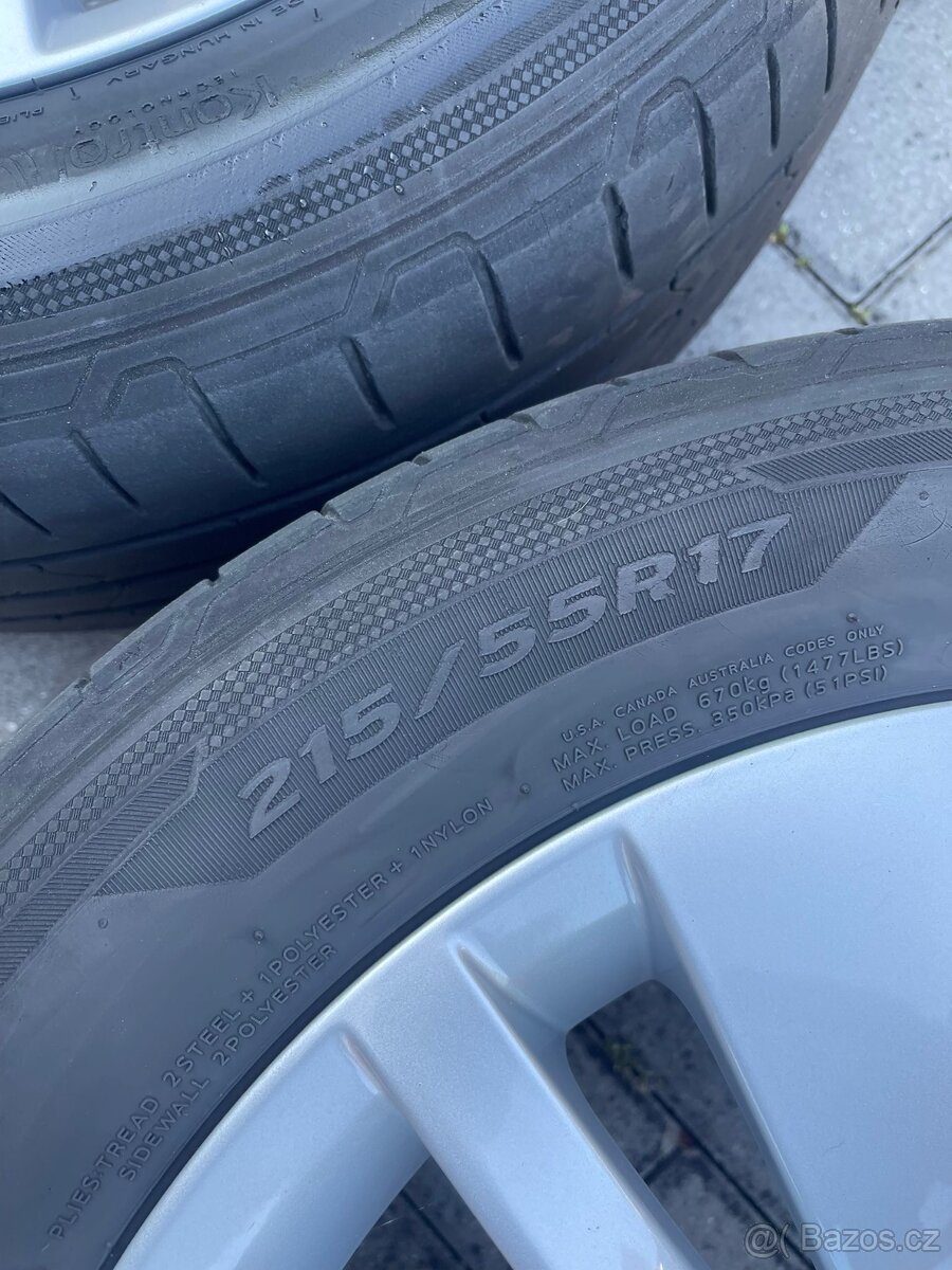 Alu kola 5x112 r17 Škoda originál - 3