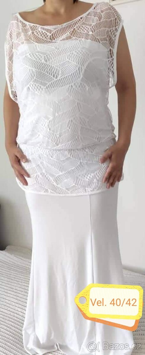 Společenské a svatební šaty 40/42, boty 36 - 3