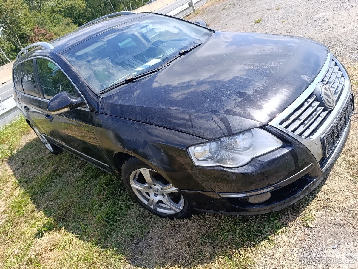 VW Passat B6 stříbrná a černá 3.2 V6 184kw náhradní díly - 3