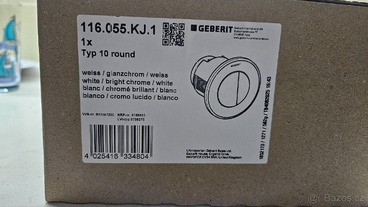 Geberit - oddálené tlačítko typ 10 - 3