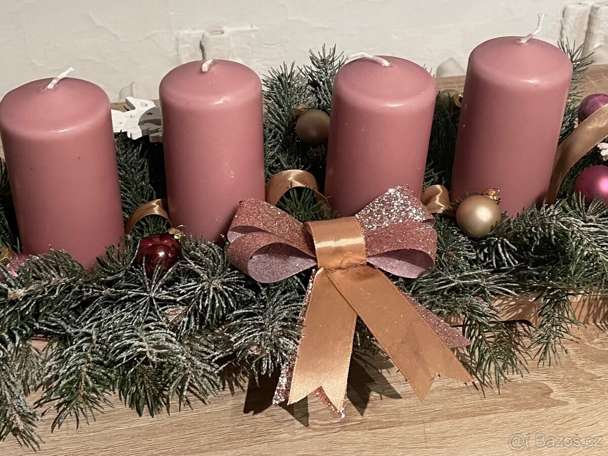 Adventní svícen - mašle - 3