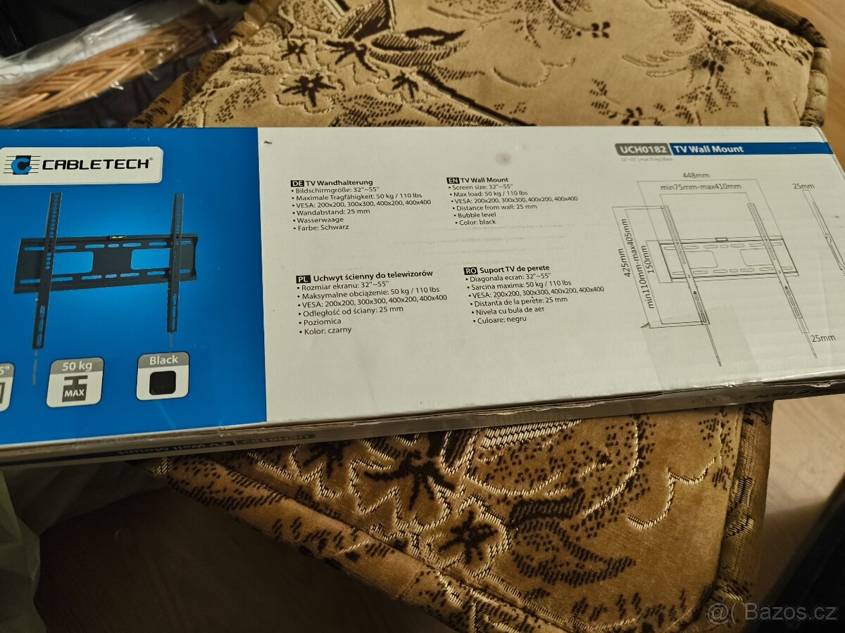 Držák na tv úplně nový, jen rozbalený - 3
