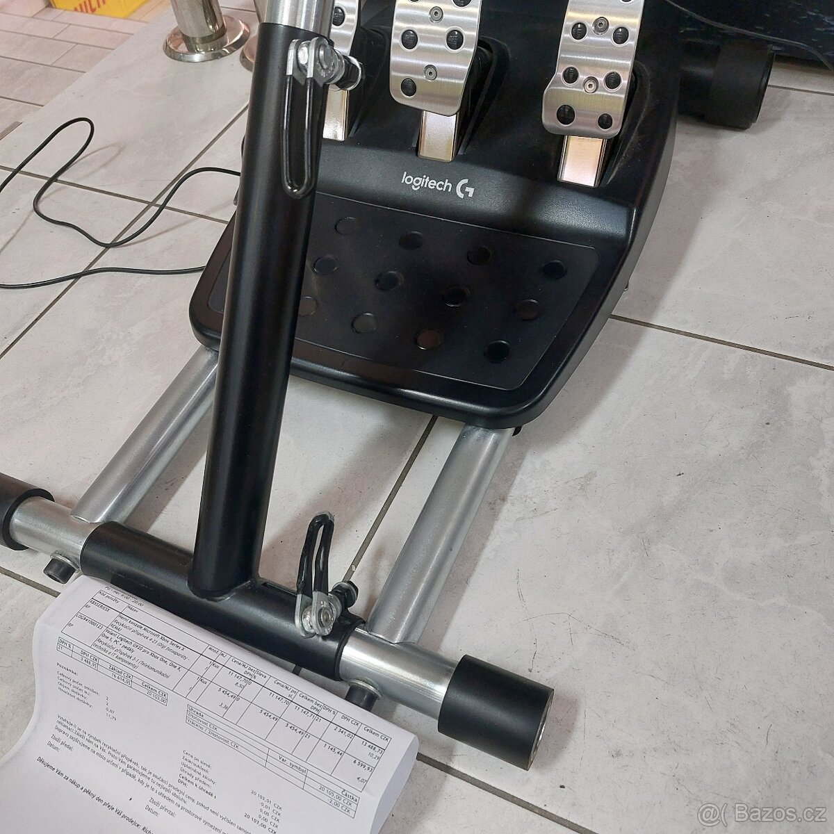 Volant Logitech G920, pedály, stojan, řadící páka, DOKLAD - 3