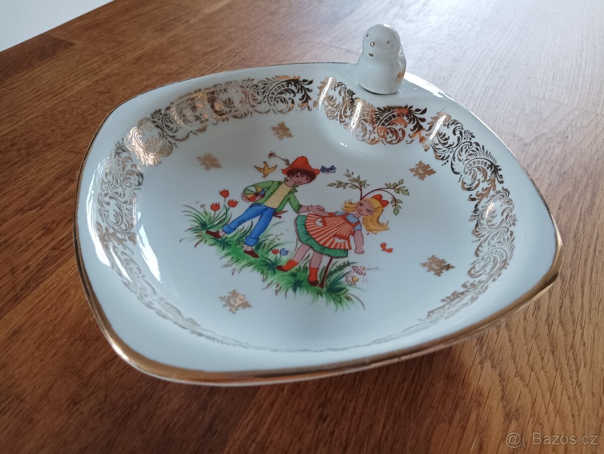 DĚTSKÝ PORCELÁNOVÝ TERMOTALÍŘ FRANCIE - 3