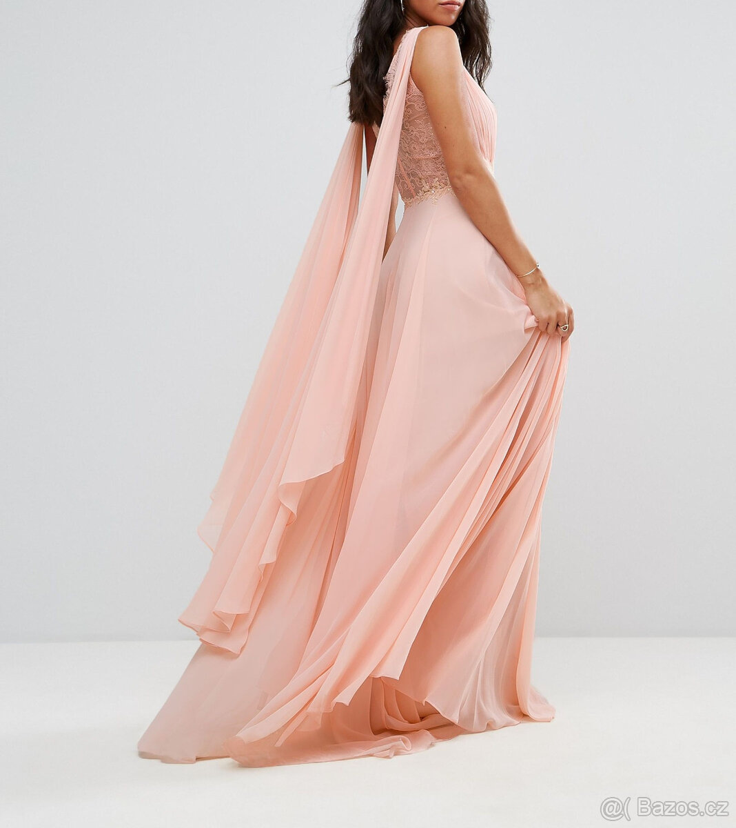 Forever Unique večerní šaty s vlečkou, 38 (M) - 3