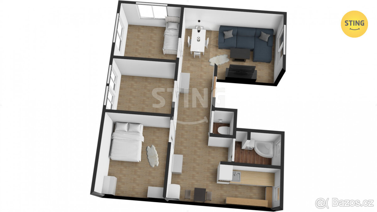 Prodej bytu 4+1, Rýmařov, 134732 - 3