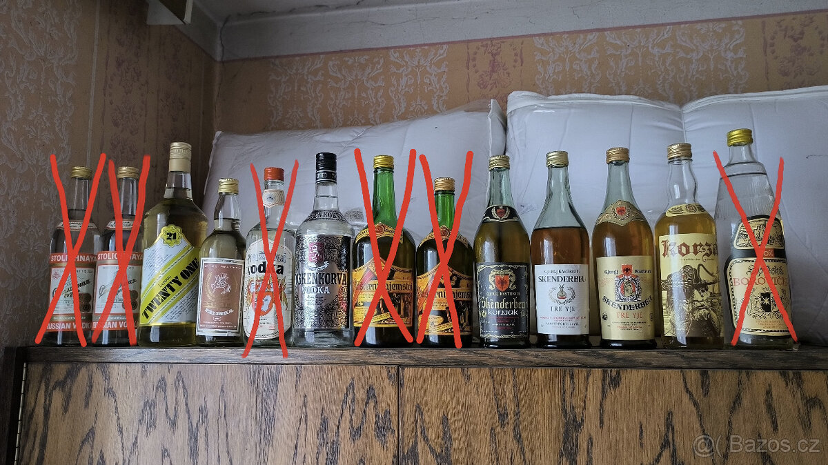 Alkohol - vodka, griotte, myslivec, žitná, režná, gin - 3