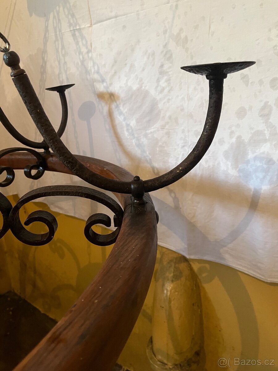 Prodám velký lustr, 6 ramen - 3