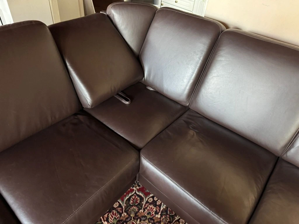 Moderní kožená sedačka ve tvaru U,4976 - 3