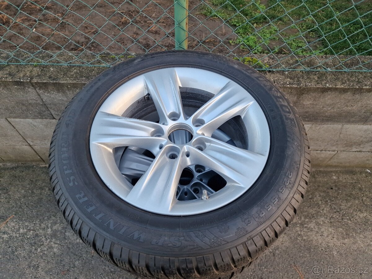 225/55/16 Zimní Alu kola Originál BMW 5x120 - 3