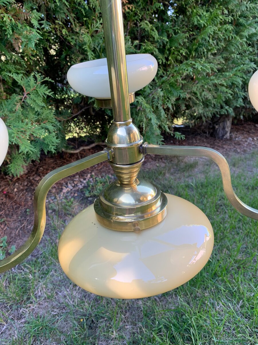 Dlouhý mosazný lustr - 3