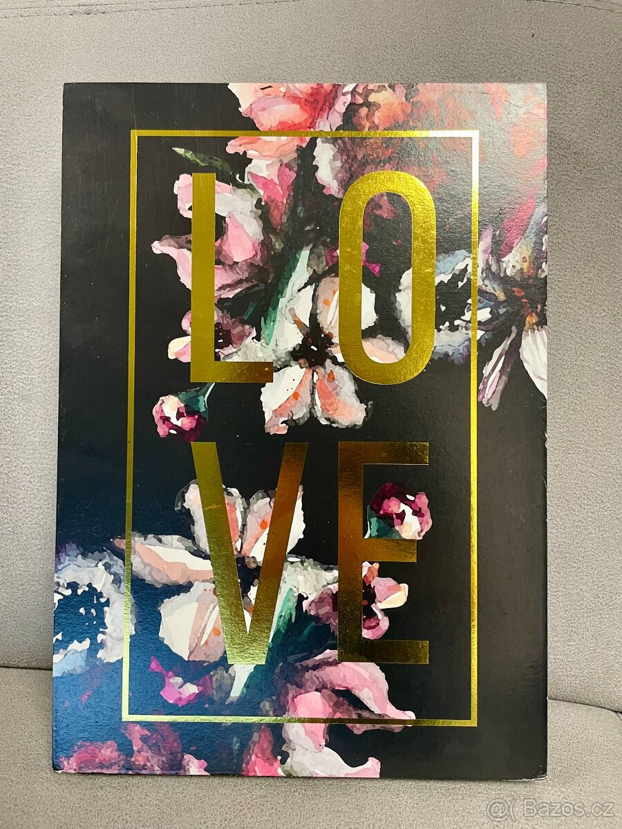 DEKORATIVNÍ POLŠTÁŘ + OBRAZ LOVE - nové - 3