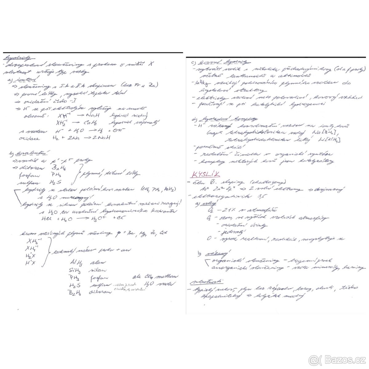 Maturitní otázky - chemie - 3