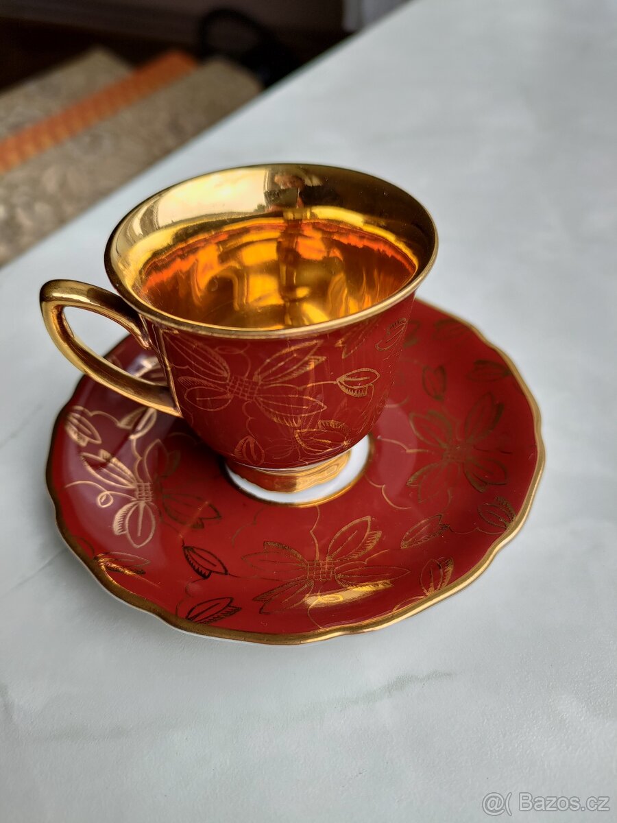 Starožitné hrnky, čajové hrnky, Royal Epiag - 3