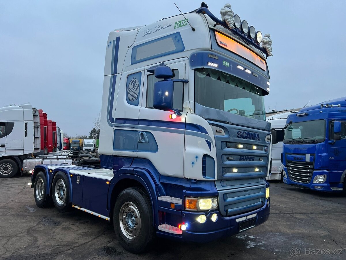 Scania R620 V8 6x2 TOPLINE OPTICRUISE HYDRAULIK EURO IV natá - 3