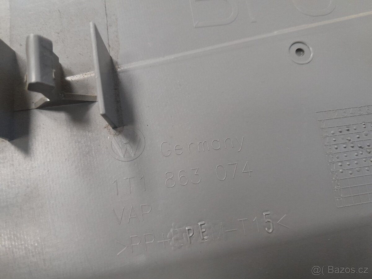 VW Caddy - boční kryt pro středový panel - 3