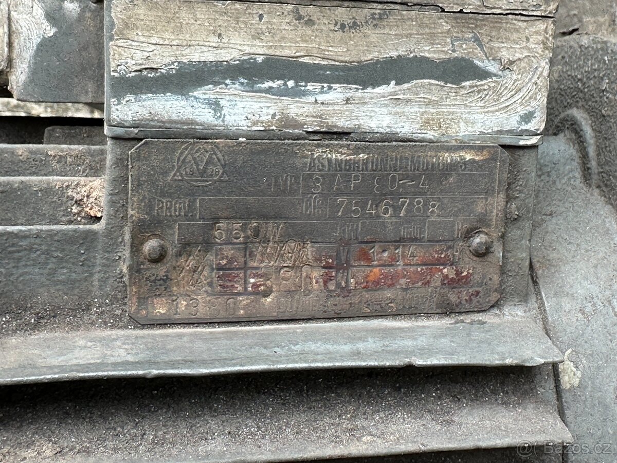 Ventilátor přírubový elektromotor 0,55kw 3f 380v - 3