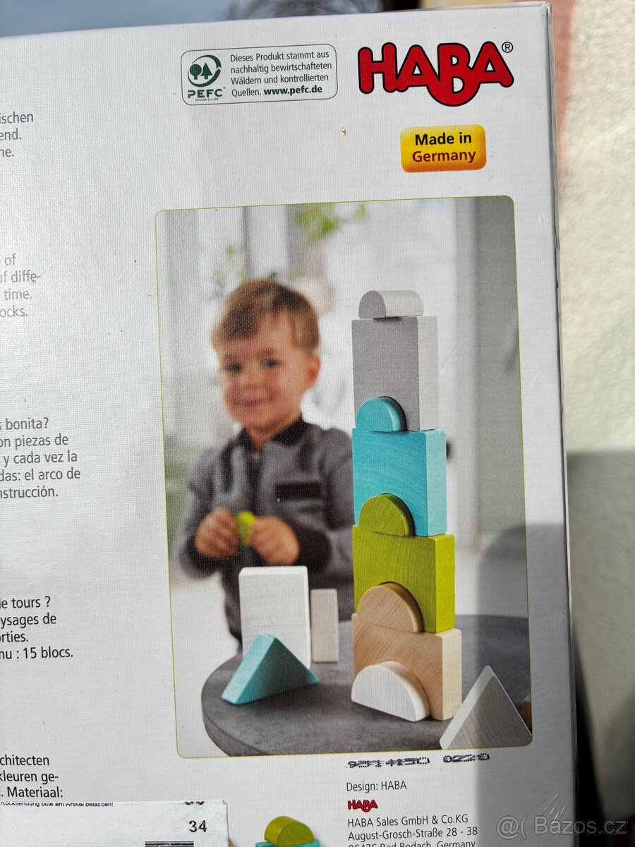 Dřevěná hra stavba věží Haba - 3
