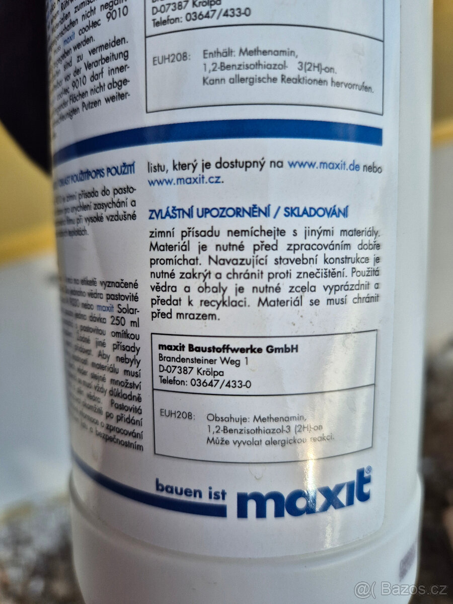 Maxit cool-tec 9010 zimní přísada do omítky - 3