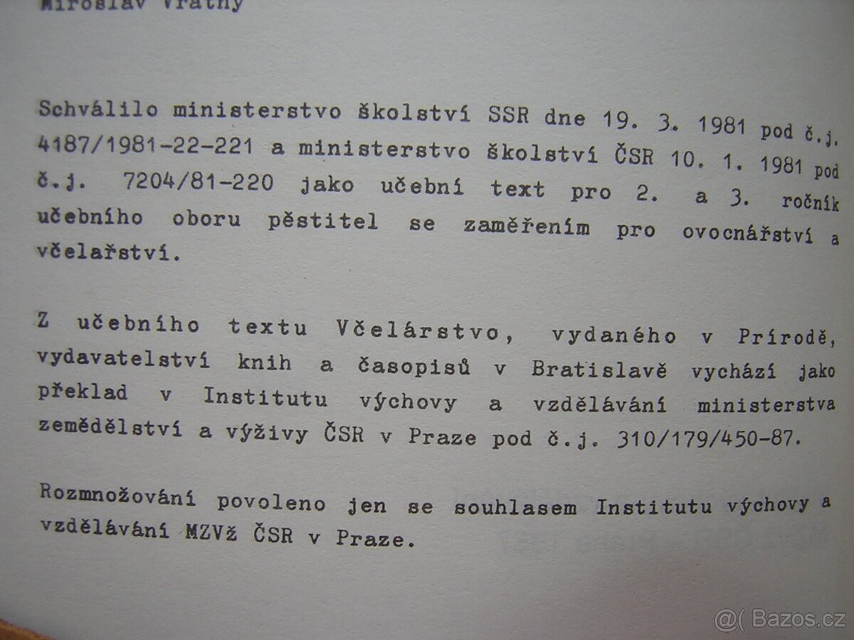 VČELAŘSTVÍ - učebnice - 3