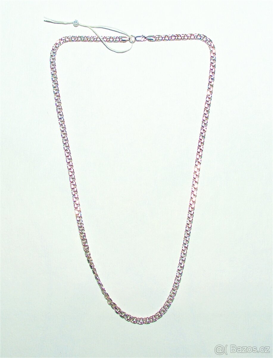 Stříbrný řetízek Bismark 50cm 11.53g ryzosti 925 DopZDARMA - 3